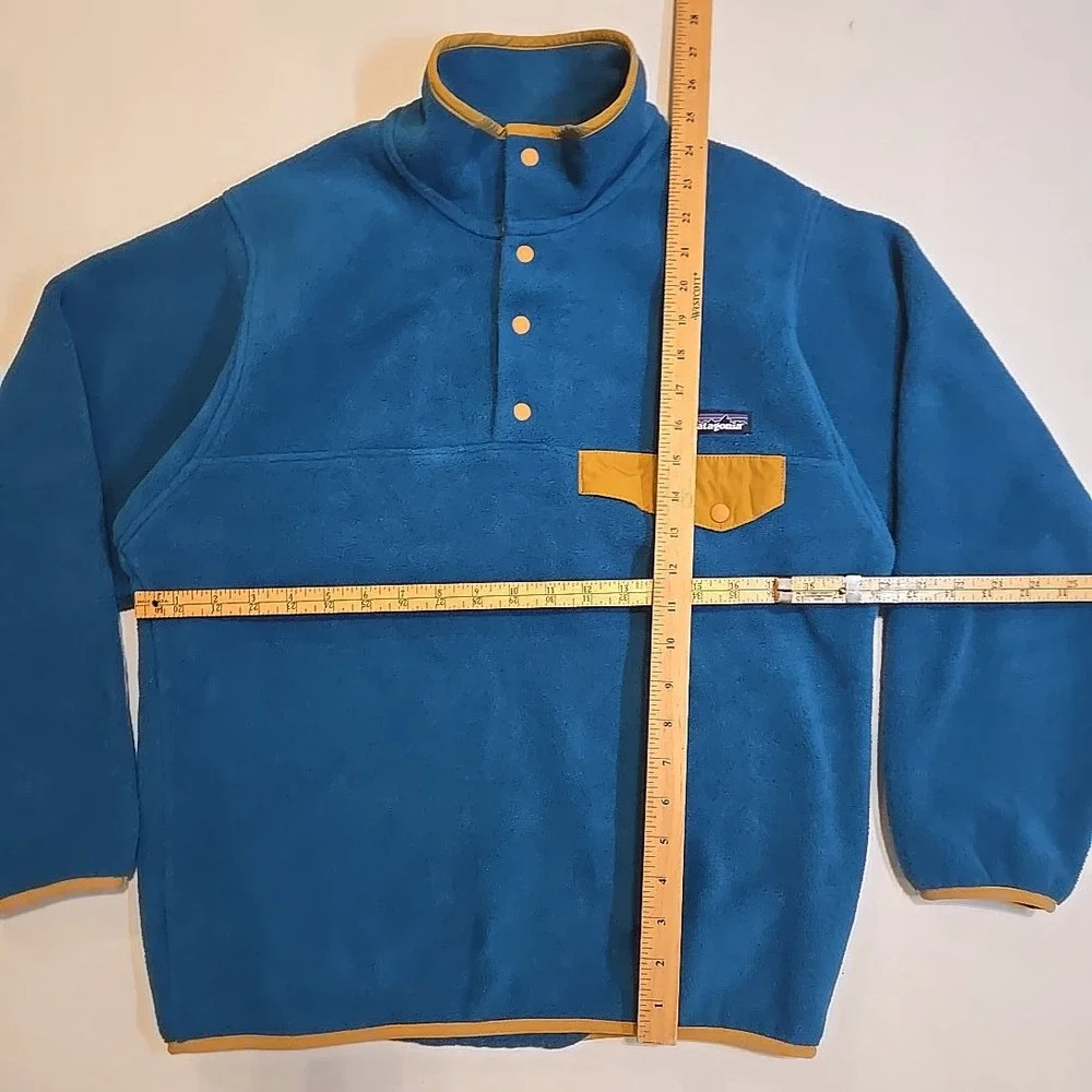 Patagonia Fleece Snap-T Pullover‎ Underwater Blue Men's XS Synchilla USA Jacket